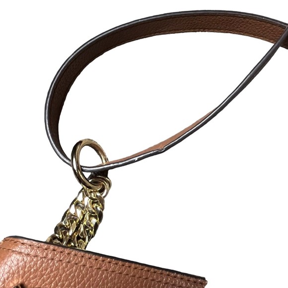 MICHAEL KORS Jet Set Chain Legacy Brown LG Shoulder Handbag Convertible Strap - Picture 6 of 15